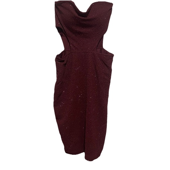 Windsor Dresses & Skirts - Windsor New With Tag Burgundy Strapless Sweetheart ‎ Glitter Mini Dress Size M